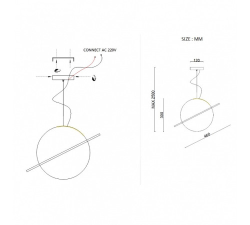 Подвесной светильник Imperiumloft PARMA parma01