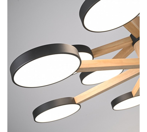 Люстра на штанге Imperiumloft TURNA Black TURNA-DBL01