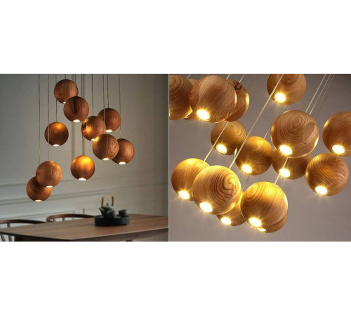 Подвесной светильник Imperiumloft Lofter Wooden Sphere 40,157