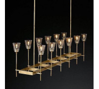 Люстра на штанге Imperiumloft Rh Torche De Verre Linear Chandelier 12 40.1548