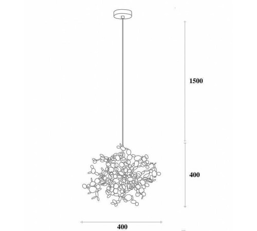 Подвесная люстра Imperiumloft Tezani Argent 40.2058