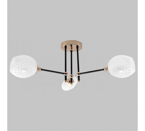 Люстра на штанге Imex MD.4144 MD.4144-3-S-BK+FGD