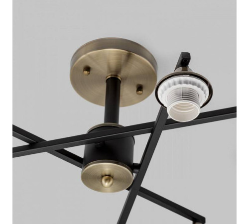 Люстра на штанге Imex MD.4212 MD.4212-6-S-BK+AB