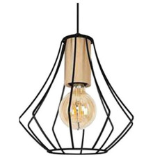 Подвесной светильник Imex MD.9050 MD.9050-1-P-BK+WOOD
