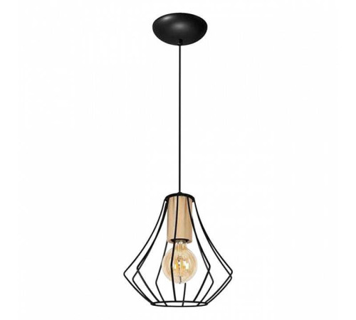 Подвесной светильник Imex MD.9050 MD.9050-1-P-BK+WOOD
