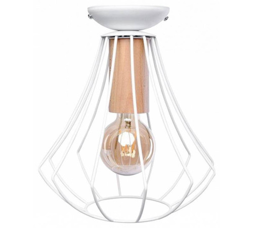 Накладной светильник Imex MD.9053 MD.9053-1-S-WH+WOOD