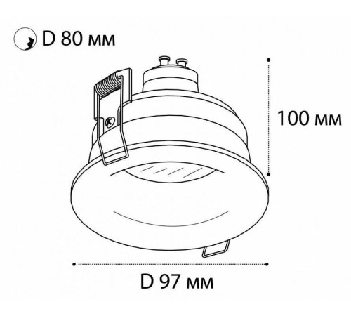 Встраиваемый светильник Italline 163711 163711 white