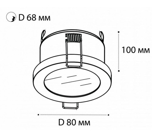 Встраиваемый светильник Italline 2633 DL-2633 alu