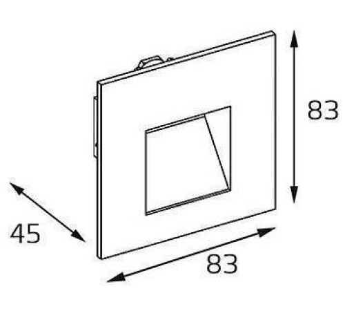 Встраиваемый светильник Italline DL 3019 DL 3019 white