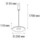 Подвесной светильник Italline IT03-339 IT03-339 grey