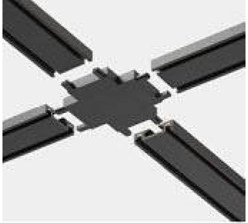 Соединитель X-образный для треков накладных Italline Kreator IT09-9031 black