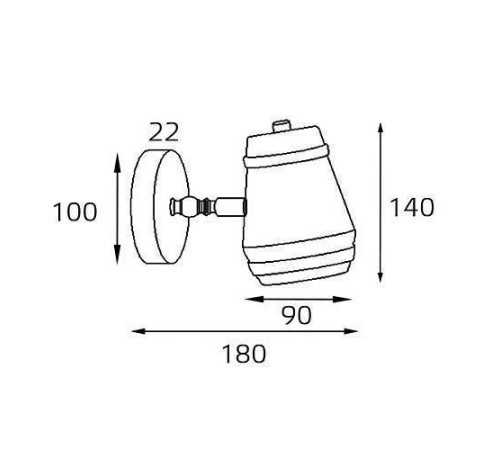 Спот Italline Leo Leo AP 6264 brass