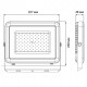 Настенно-потолочный прожектор Jazzway PFL-S2 100w 6500K IP65