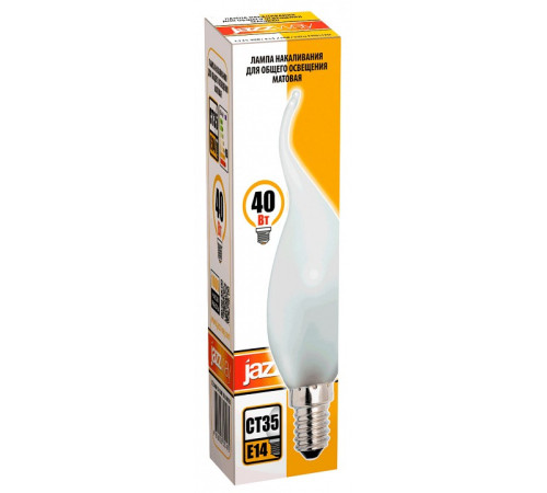 Лампа накаливания Jazzway CT35 40W E14 frosted