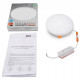 Встраиваемый светильник Jazzway PLED DL3 18w 6500K IP20 WH
