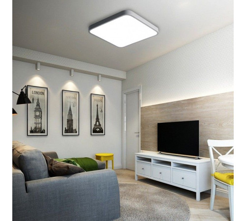 Накладной светильник Jazzway PPB Scandic-S 72w 3000-6500K GR IP20 430*430*50