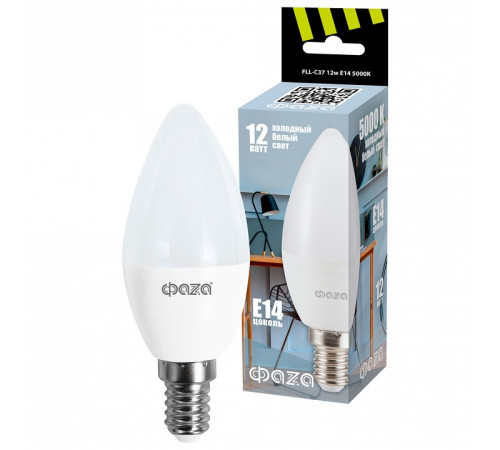 Лампа светодиодная Jazzway FLL- C37 12w E14 5000K