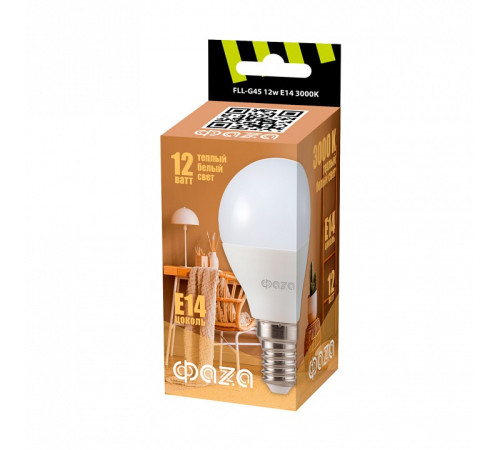 Лампа светодиодная Jazzway FLL- G45 12w E14 3000K