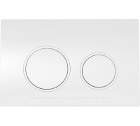 Кнопка смыва Aquanet AQ-PRO-02W двойная белый 00346768