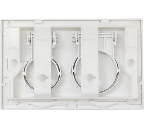 Кнопка смыва Aquanet AQ-PRO-02W двойная белый 00346768