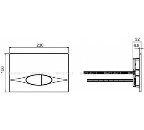 Клавиша двойного смыва Jacob Delafon E29026-01R