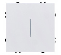 Выключатель одноклавишный с подсветкой без рамки Kollinger Eclipse EC-007WG