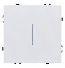 Выключатель одноклавишный с подсветкой без рамки Kollinger Eclipse EC-007WG