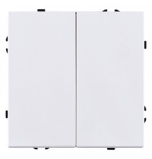 Выключатель двухклавишный без рамки Kollinger Eclipse EC-025WH