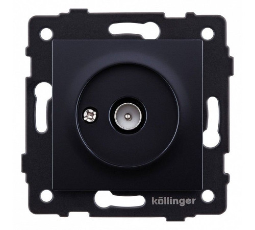ТВ-розетка без рамки Kollinger REA-007BK