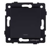 Выключатель проходной одноклавишный с подсветкой без рамки Kollinger  REA-S-004BM