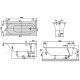Ванна квариловая Villeroy & Boch Oberon 160x75 см комплект с ножками UBQ160OBE2V-01