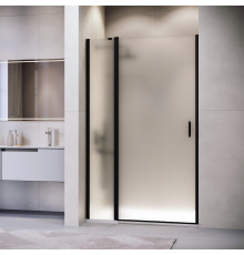 Душевая дверь RGW Lewis LE-004B 1200x1950 мм матовое стекло черный профиль 351200412-24
