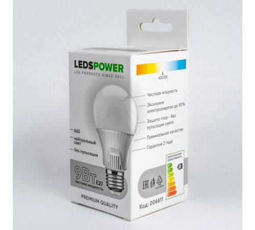Лампа светодиодная LEDS POWER A60 006611