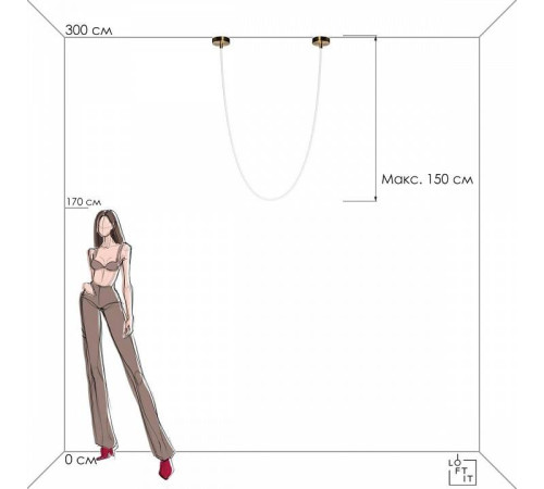 Подвесной светильник Loft it Lori 10230/3000