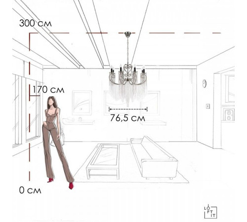 Подвесная люстра Loft it Wonderland 10405/8