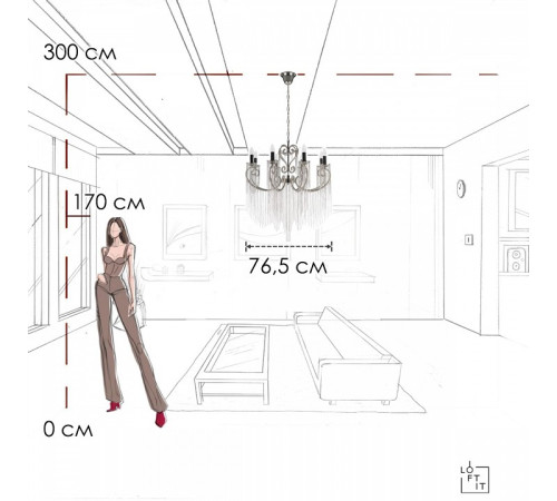 Подвесная люстра Loft it Wonderland 10405/8