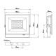 Настенно-потолочный прожектор Luminarte LFL-50W LFL-50W/06