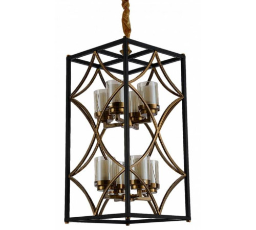 Подвесная люстра Lumina Deco Quadrato LDP 1223-8 BK+MD