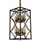 Подвесная люстра Lumina Deco Quadrato LDP 1223-8 BK+MD