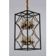 Подвесная люстра Lumina Deco Quadrato LDP 1223-8 BK+MD