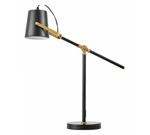 Настольная лампа офисная LUMINA DECO FELA LDT 7733-1 BK+MD