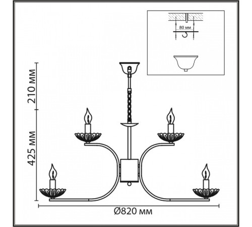 Подвесная люстра Lumion Classi 8155/9
