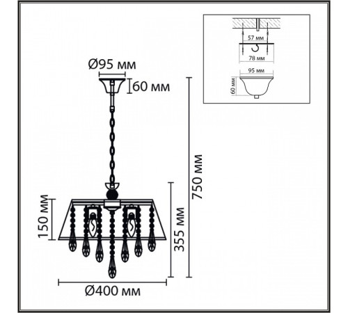 Подвесная люстра Lumion CLASSI 8374/3