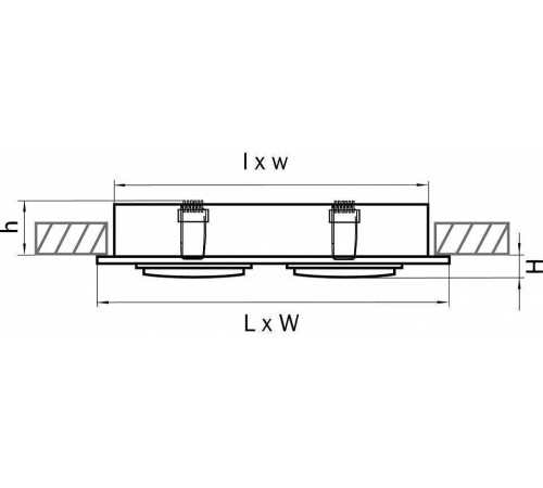 Встраиваемый светильник Lightstar Singo 011612