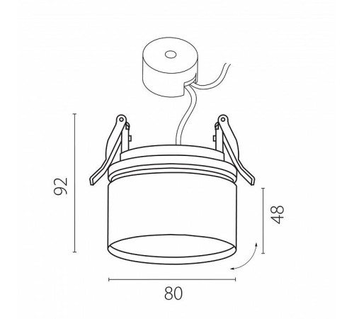Встраиваемый светильник Lightstar Acuto 215806