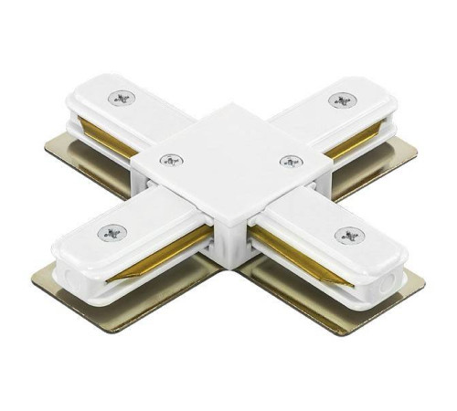 Соединитель с токопроводом X-образный для треков Lightstar Barra 502146
