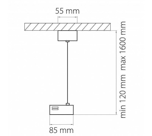 Подвес для трека Lightstar Barra 502199