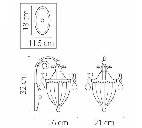 Бра Osgona Schon 790611