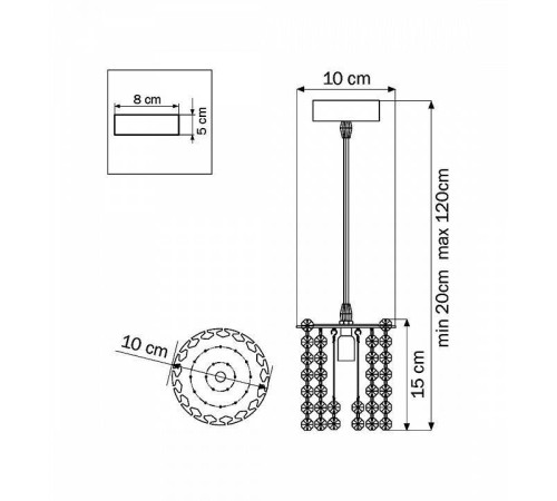 Подвесной светильник Lightstar Cristallo 795312