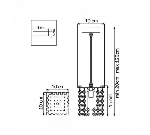 Подвесной светильник Lightstar Cristallo 795414